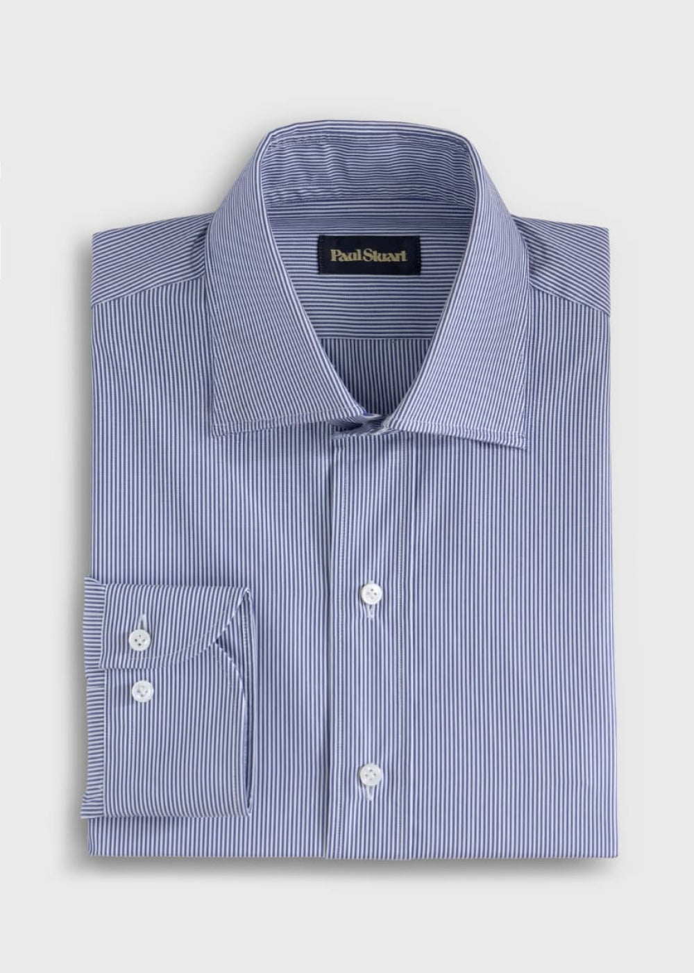 Bengal Stripe Slim Fit Dress Shirt - Blue/White - Dress Shirt