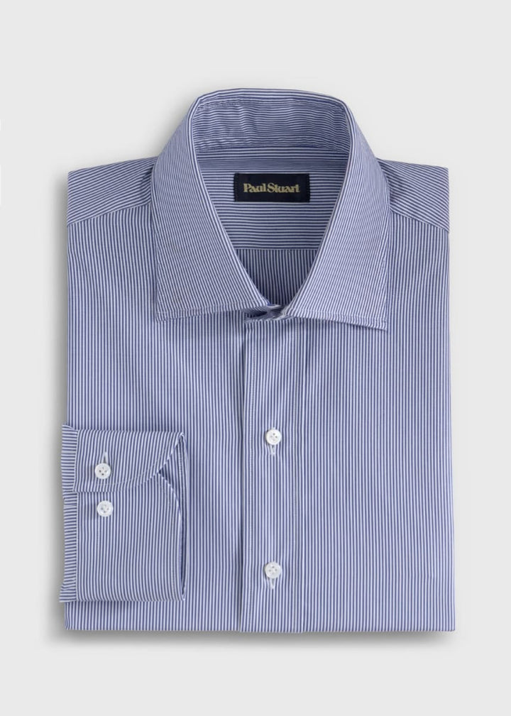 Bengal Stripe Slim Fit Dress Shirt - Blue/White - Dress Shirt