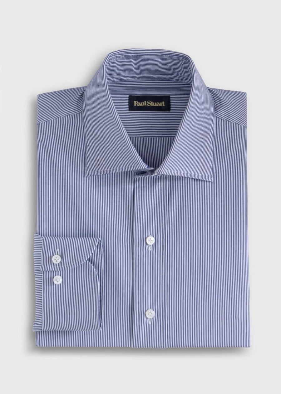 Bengal Stripe Slim Fit Dress Shirt - Blue/White - Dress Shirt