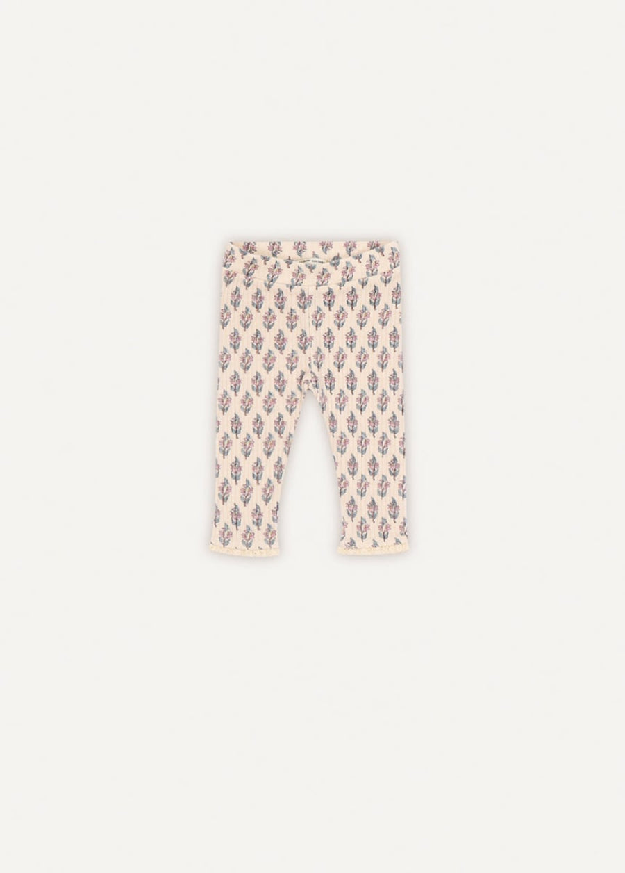 Betsy Baby Lace Legging - Block Print - 6m - Leggings