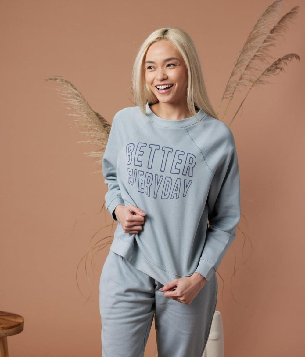 Better Everyday Pullover - Tide Pool - Crewneck Sweatshirt
