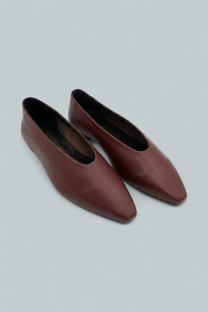 Betty Leather Flats - Port - EU 39.5 - Flats