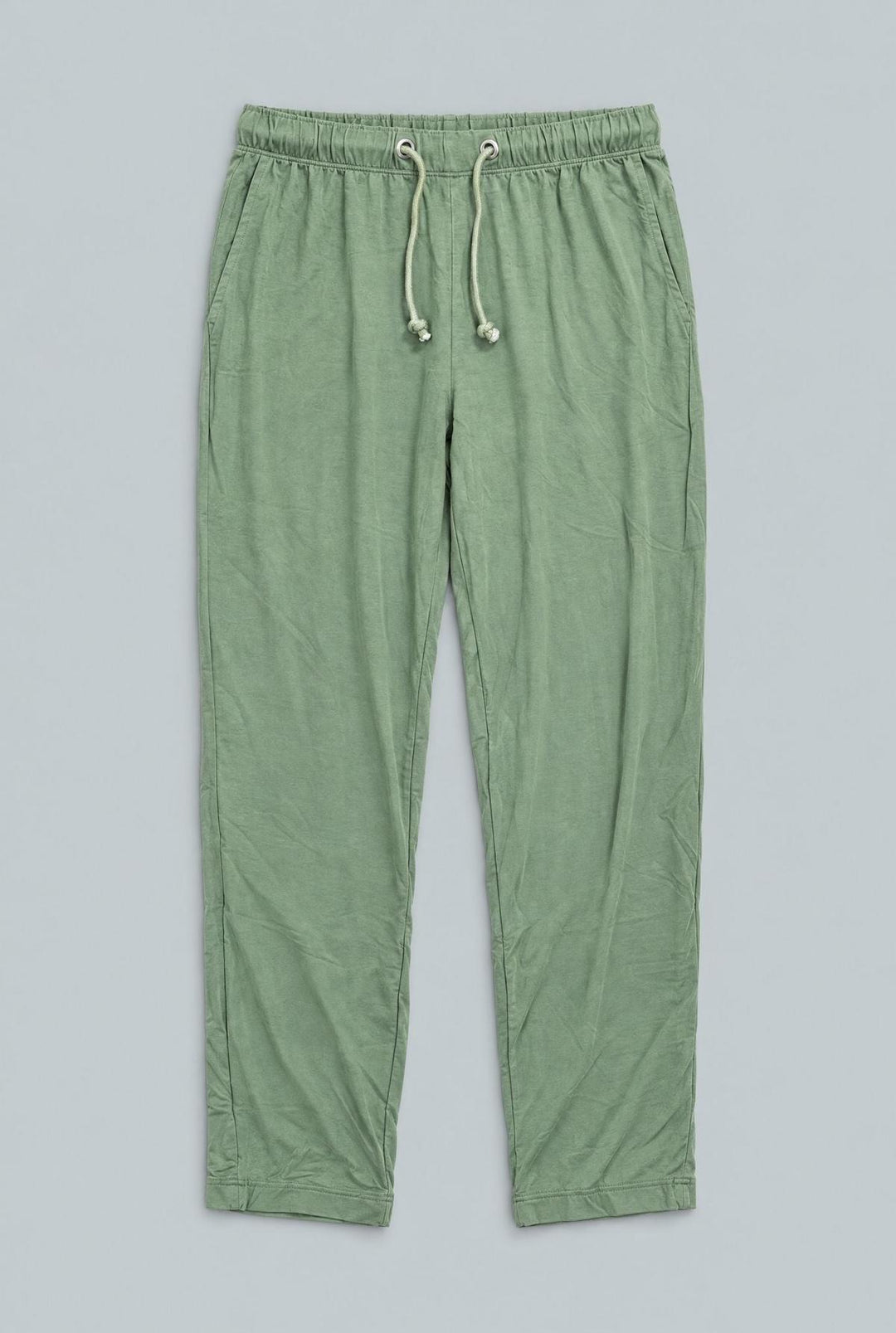 Kids Drawstring Waist Jogger Pant In Ultra Soft French Terry - Green