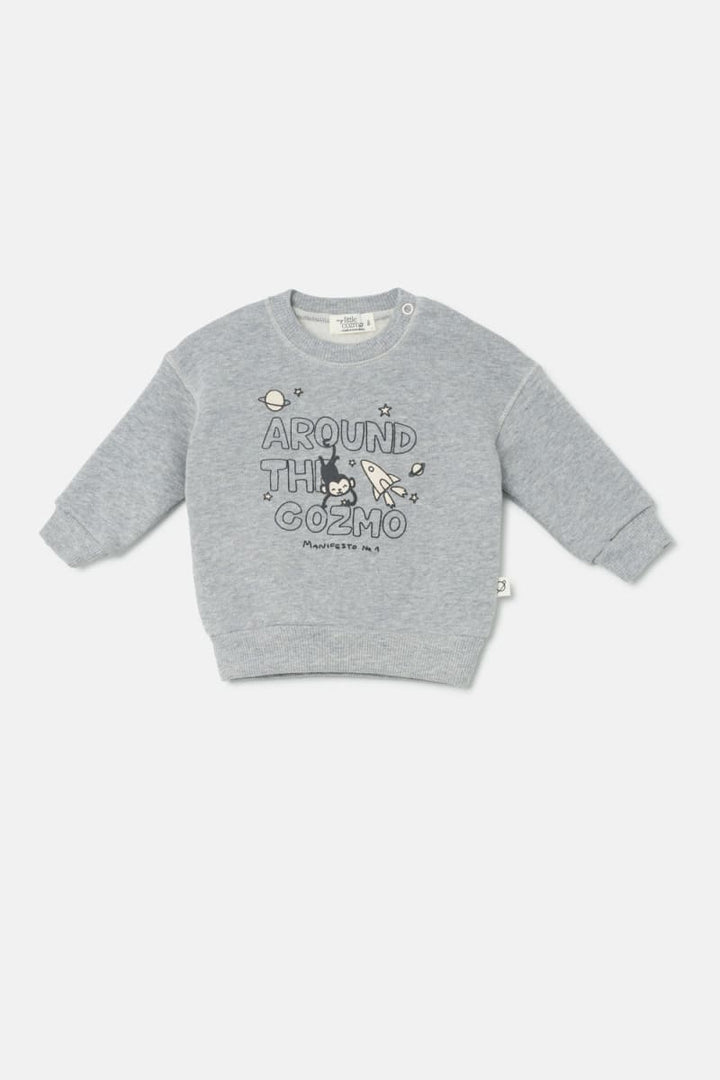 Organic Baby Sweatshirt Monkey - Unique