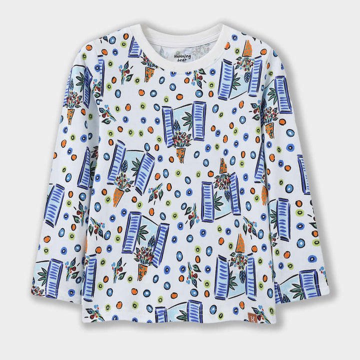 Floral Windows Long Sleeve Tee