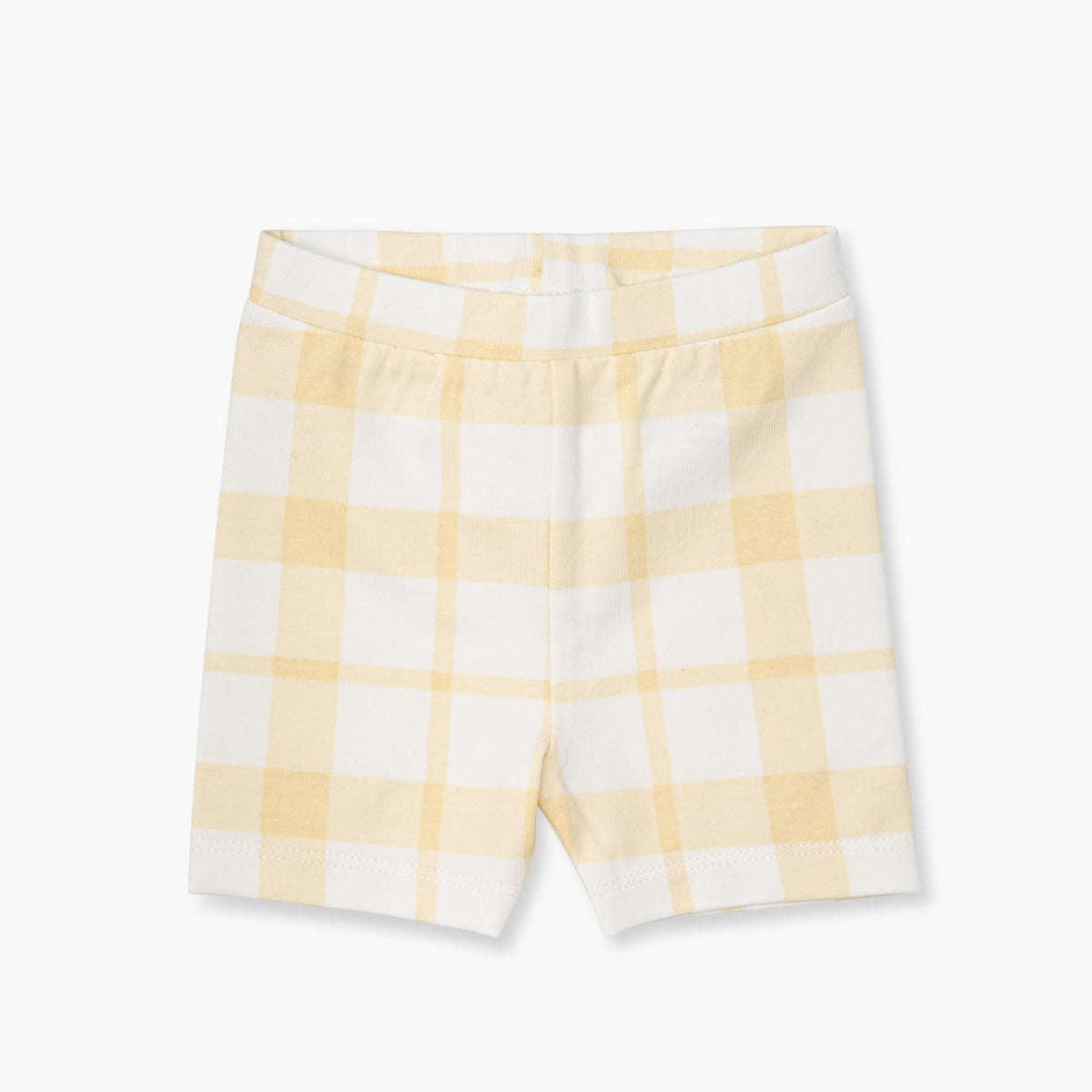 Bicycle Shorts - Yellow Gingham - 0-3m - Shorts