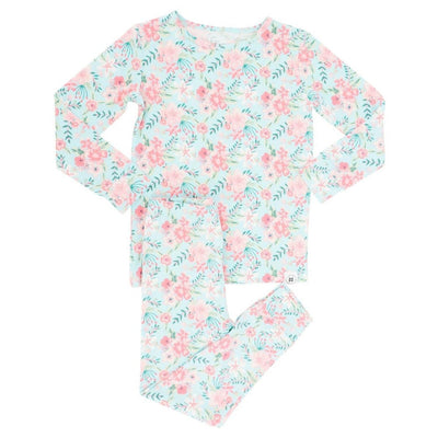Big Kid Pajama - Aqua Floral - Pajamas