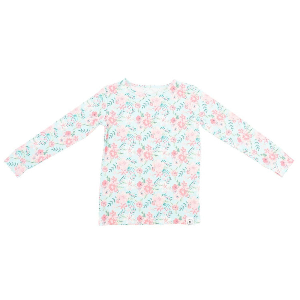 Big Kid Pajama - Aqua Floral - Pajamas