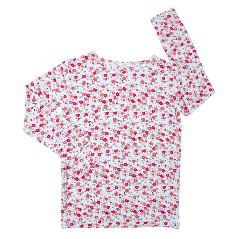 Big Kid Pajama - Crimson Floral - Pajamas