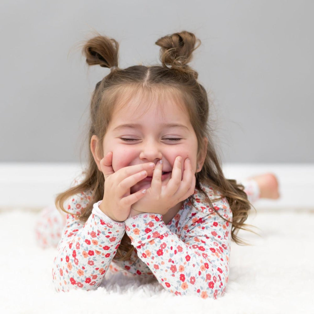 Big Kid Pajama - Crimson Floral - Pajamas