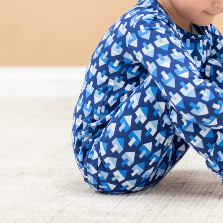 Big Kid Pajama - Dreidel Navy - Pajamas