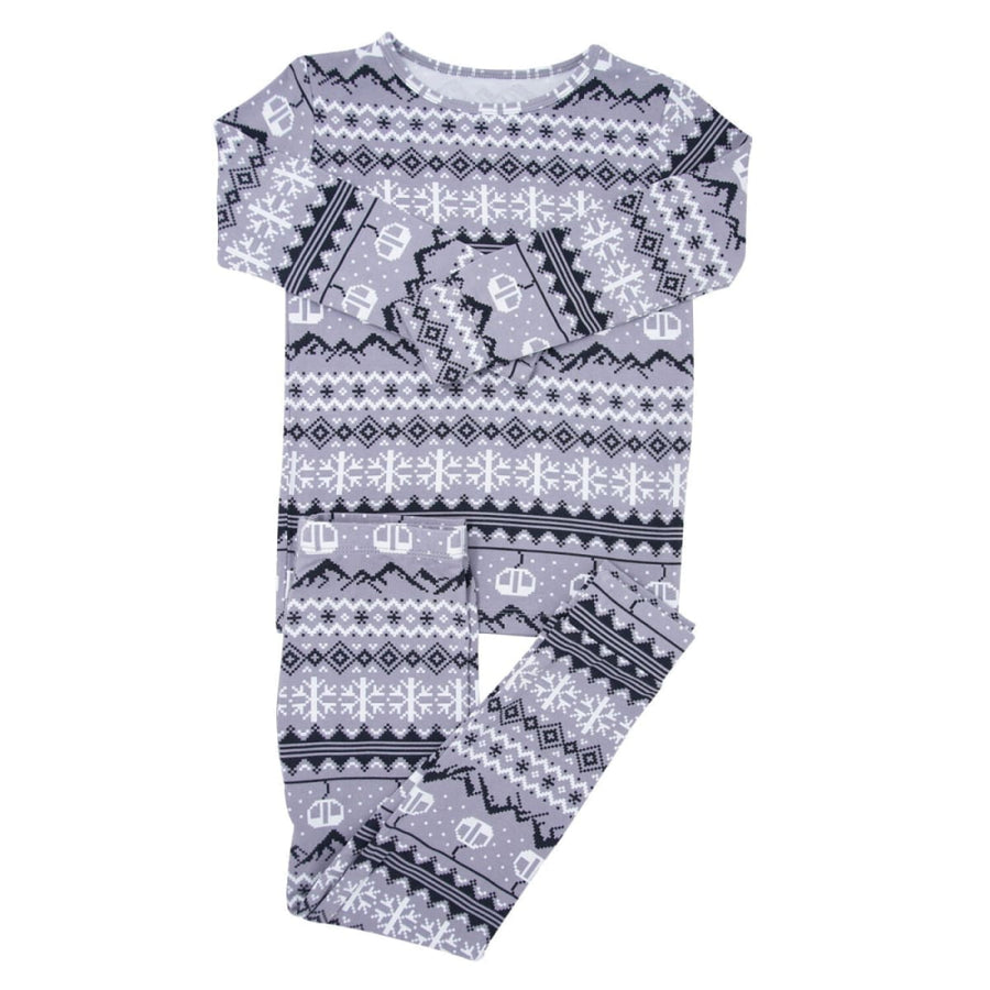 Big Kid Pajama - Fair Isle Ski Charcoal - Pajamas