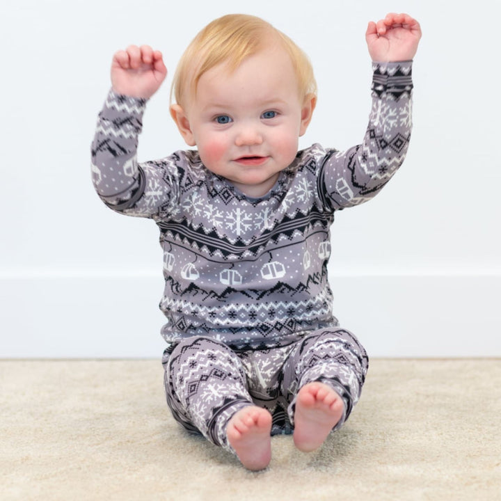 Big Kid Pajama - Fair Isle Ski Charcoal - Pajamas