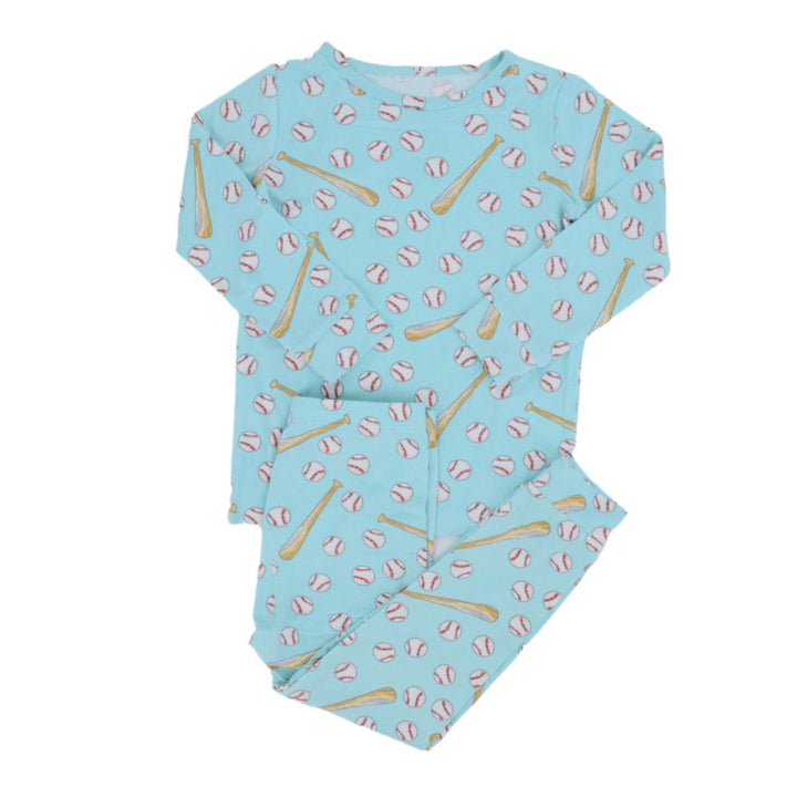 Big Kid Pajama - Little Slugger Aqua - pajamas - baby