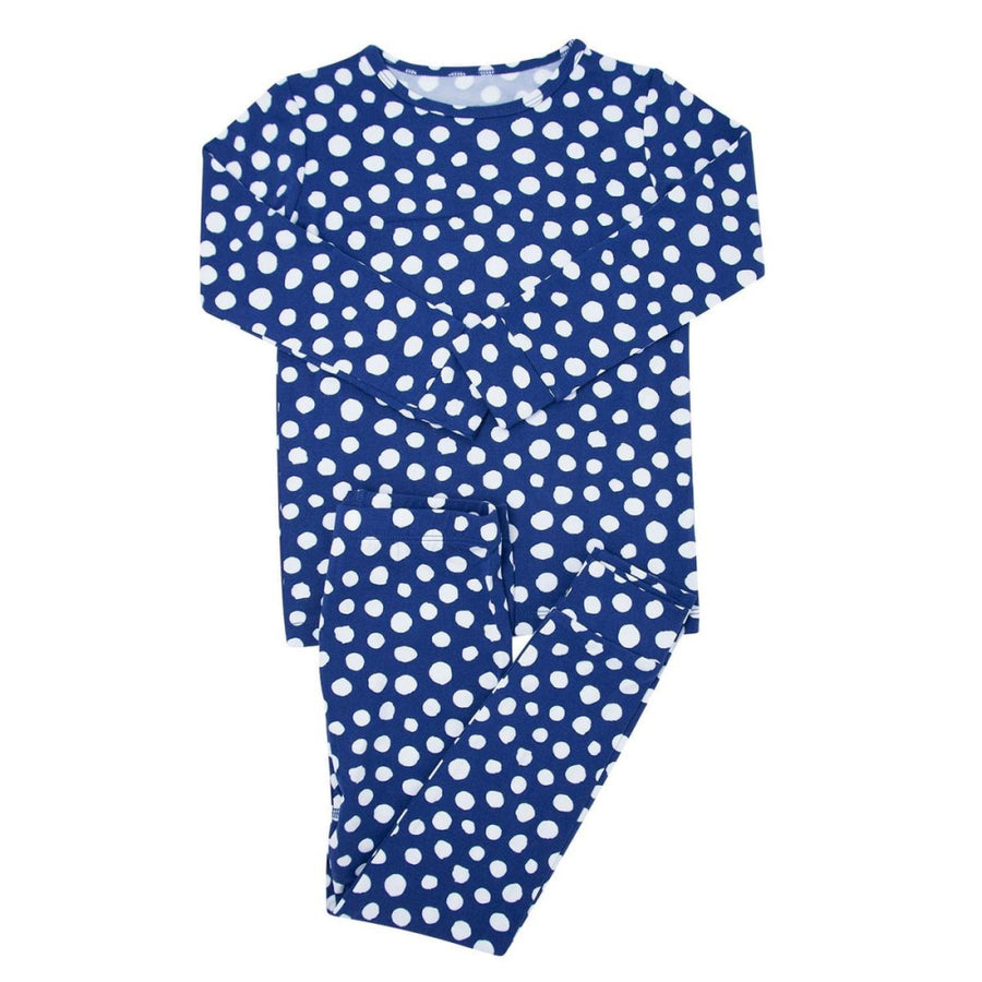 Big Kid Pajama - Navy Dots - Pajamas