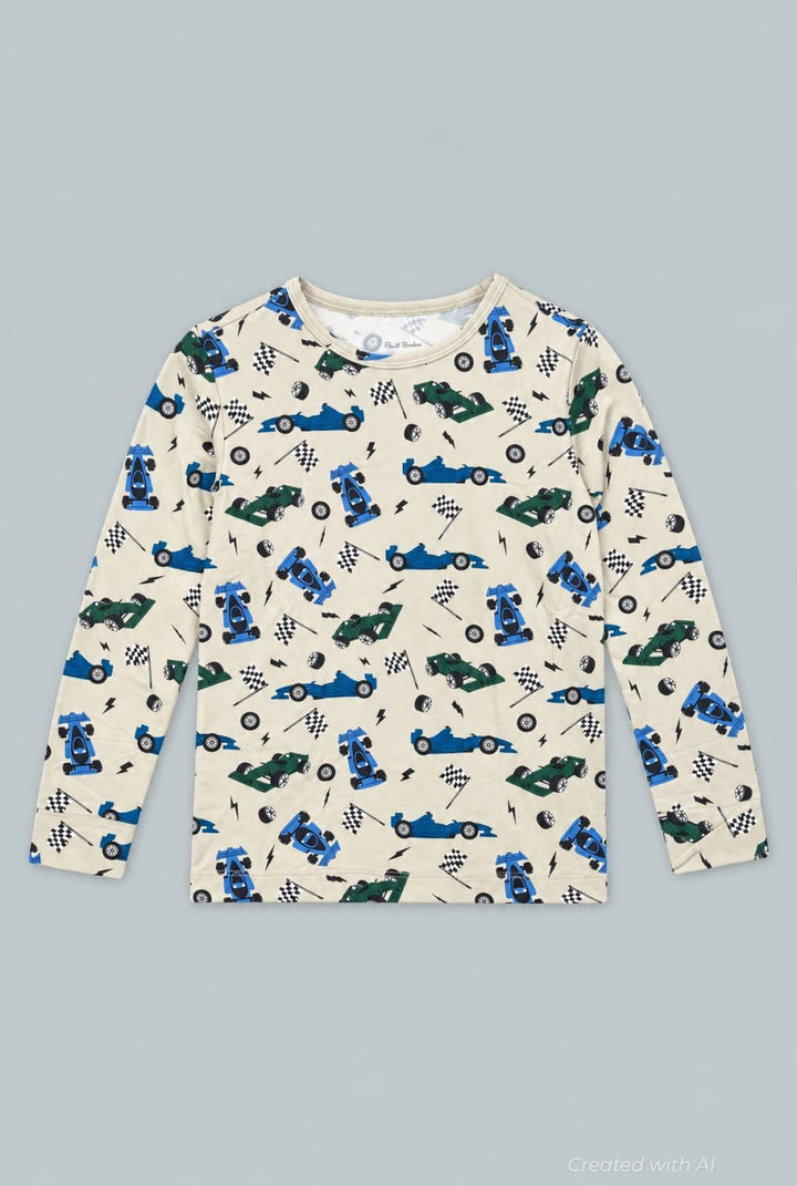 Big Kid Pajama - Race Cars - Pajamas
