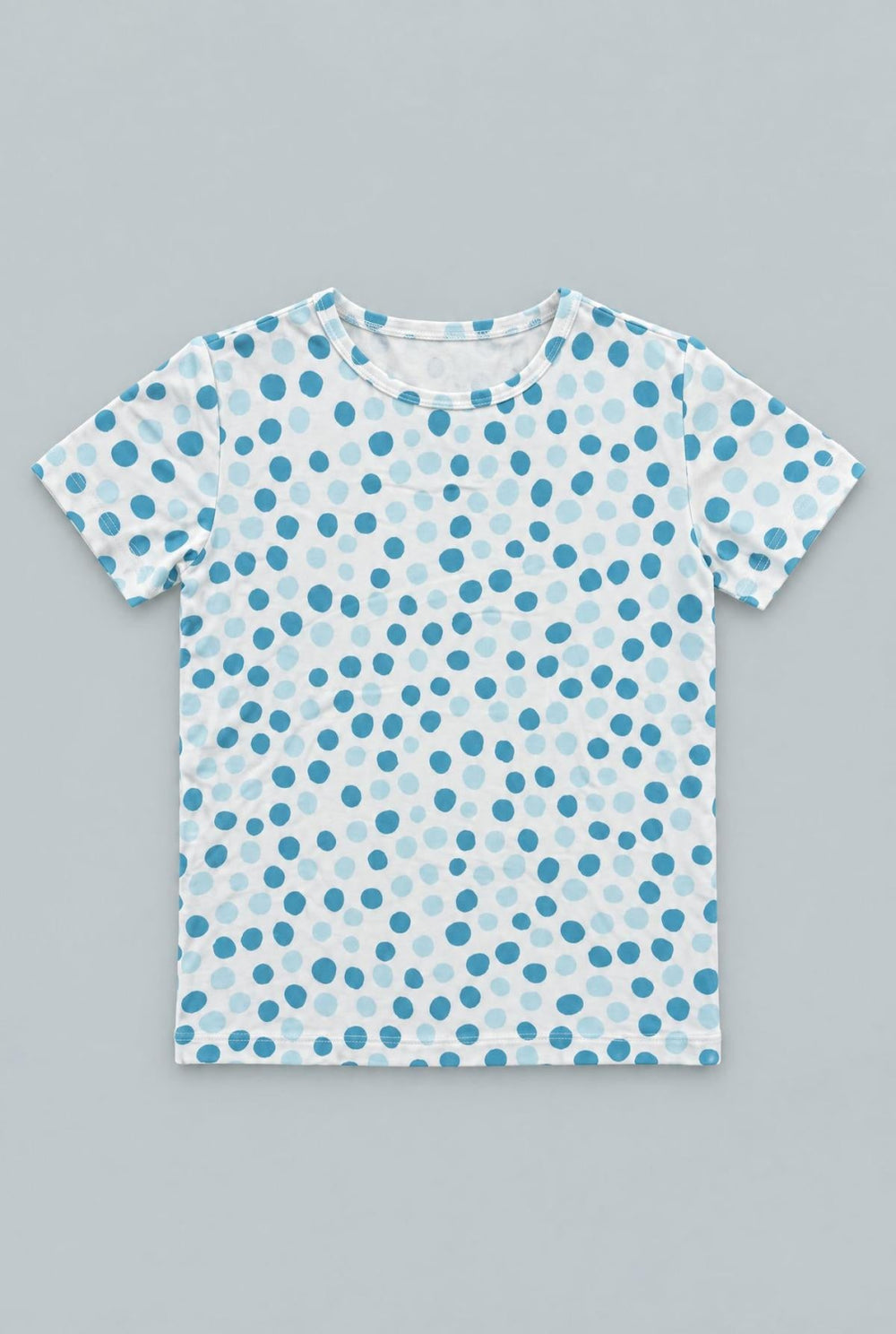 Big Kid Pajama S/S - Polka Dot Blue - Pajamas