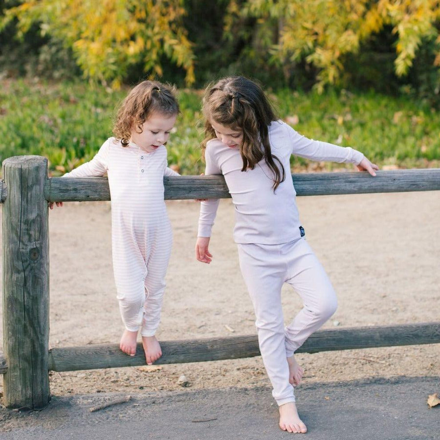 Big Kid Pajama Set - Orchid Hush Ribbed - Pajamas