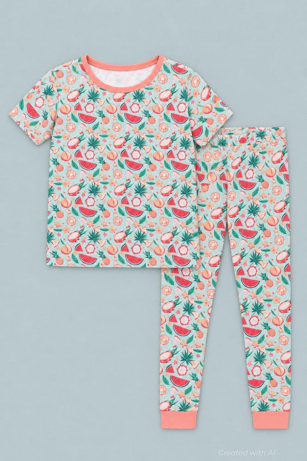 Big Kid Pajama Short Sleeve - Dragon Fruit - Pajamas