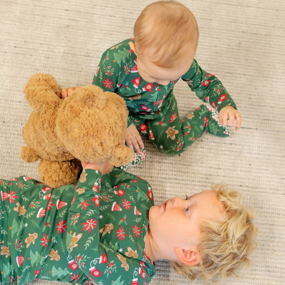 Big Kid Pajama - Tis The Season Evergreen - Pajamas