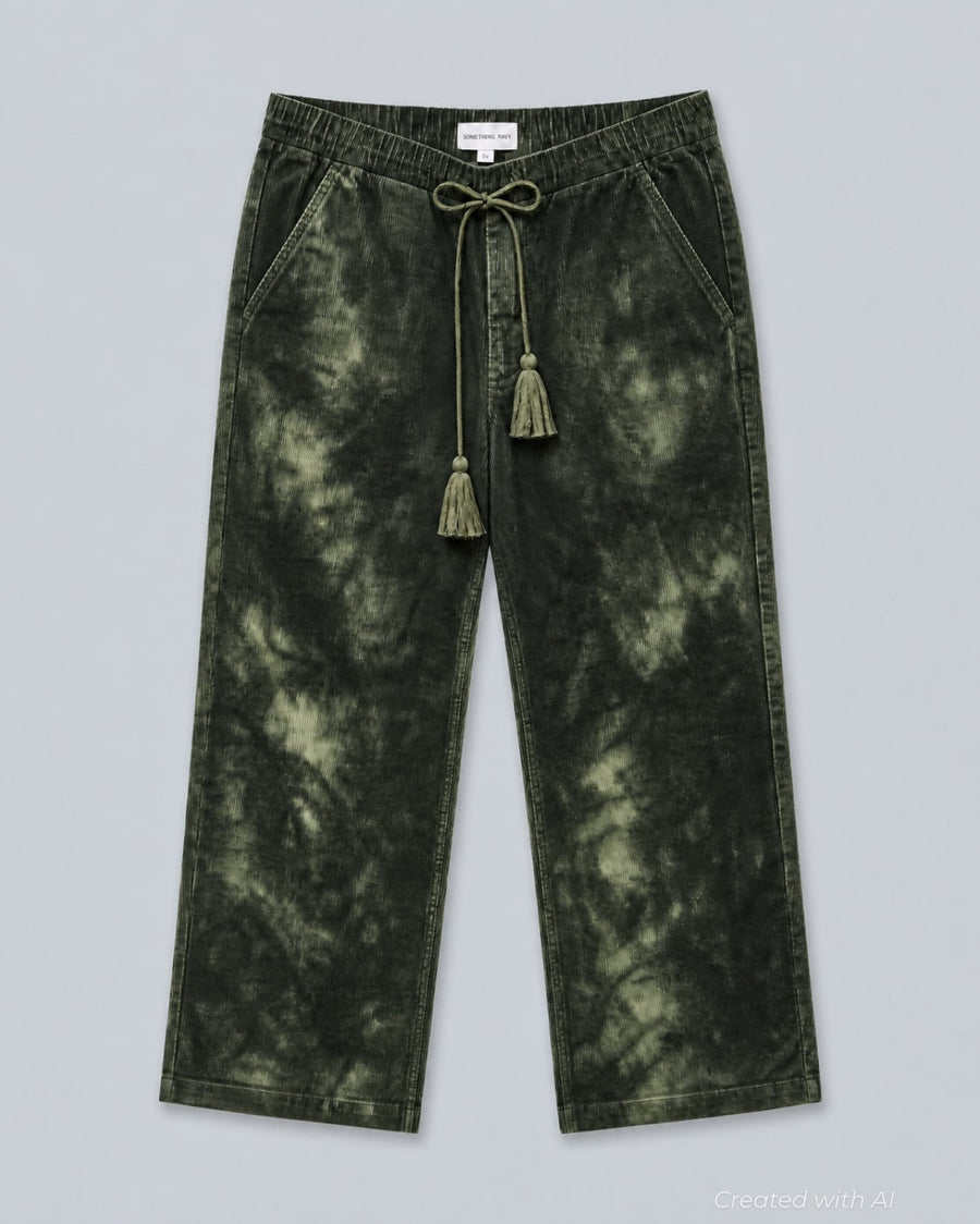 Birdie Corduroy Pants - Army Tie Dye - Pants