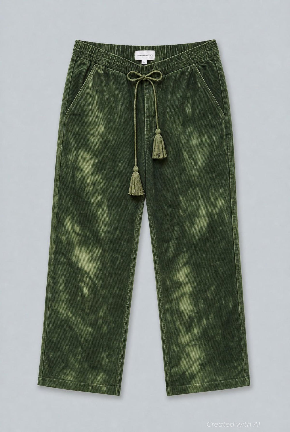 Birdie Corduroy Pants - Army Tie Dye - Pants