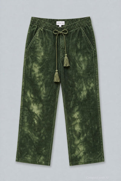 Birdie Corduroy Pants - Army Tie Dye - Pants