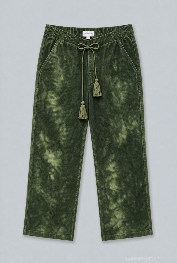 Birdie Corduroy Pants - Army Tie Dye - Pants