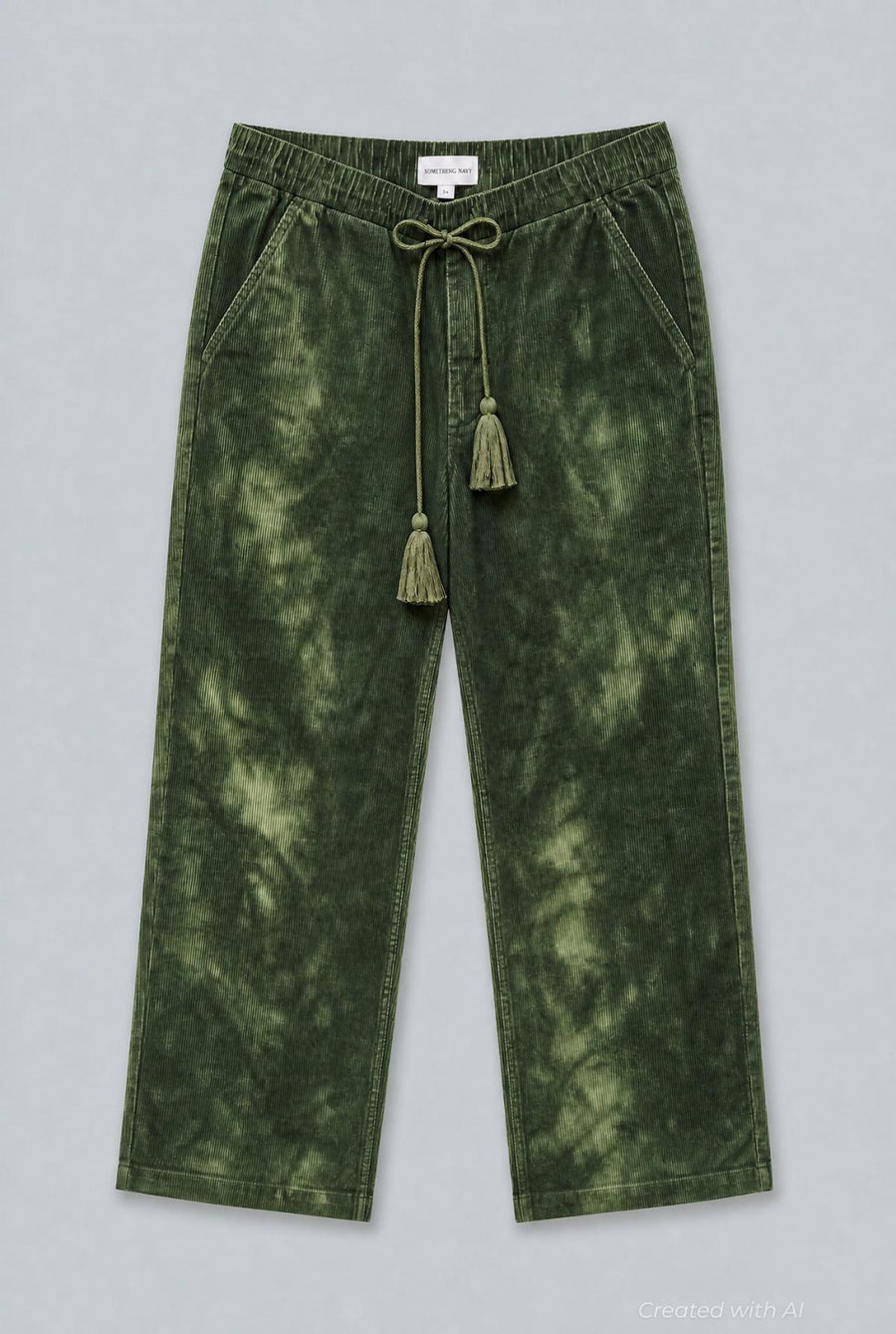 Birdie Corduroy Pants - Army Tie Dye - Pants