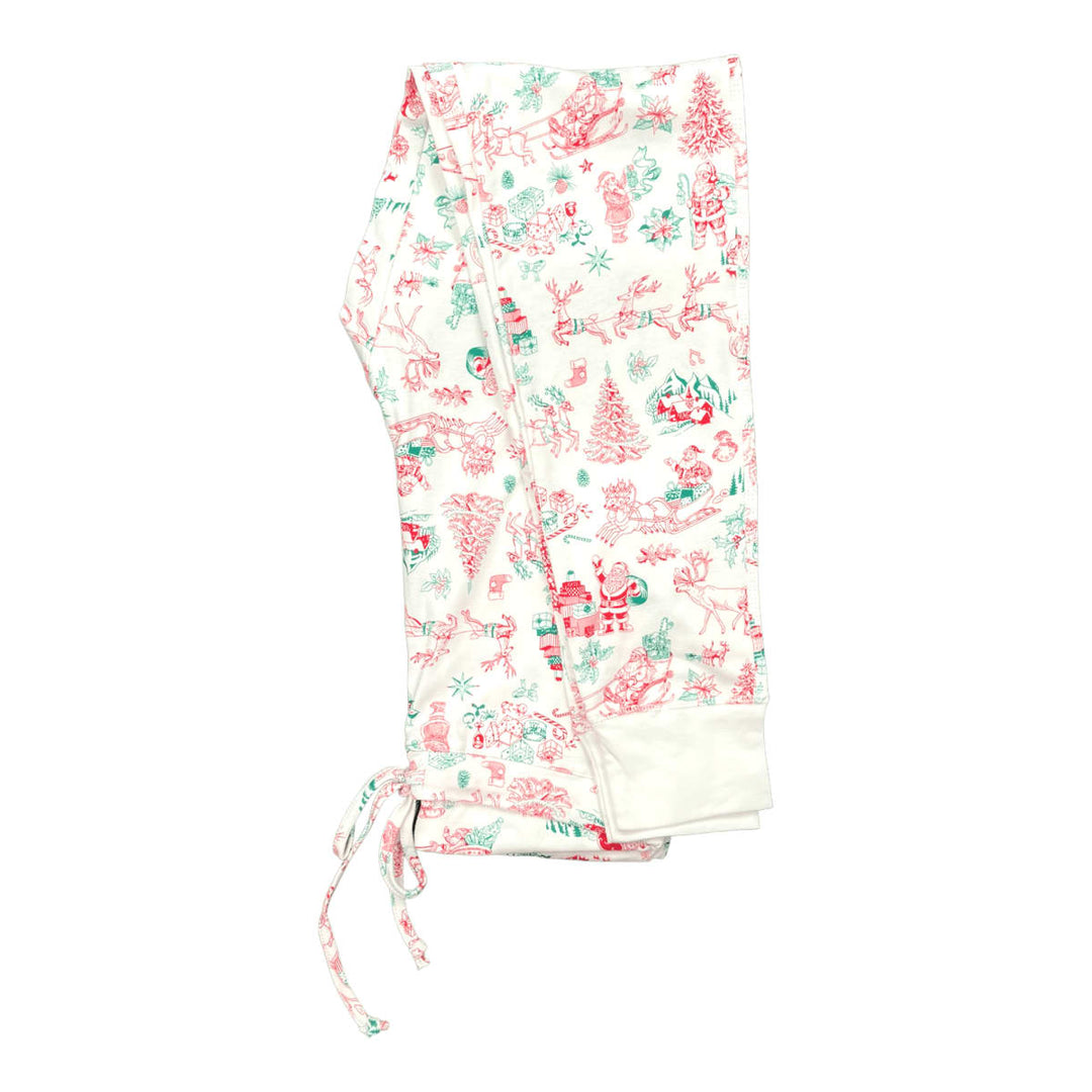 Women's Jogger & Henley Pajama Set - Santa