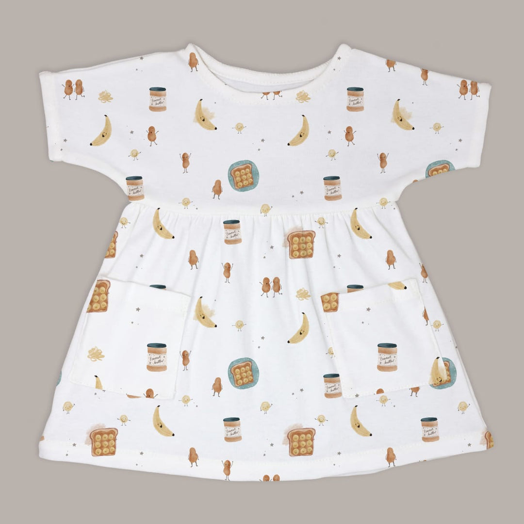 Boat Neck Dress - Peanut Butter
