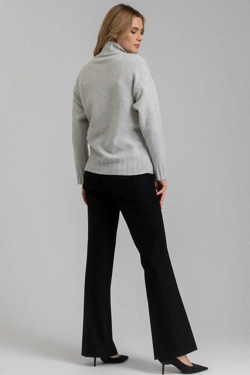 WILLIAM Flared Leg Maternity Pants - Black