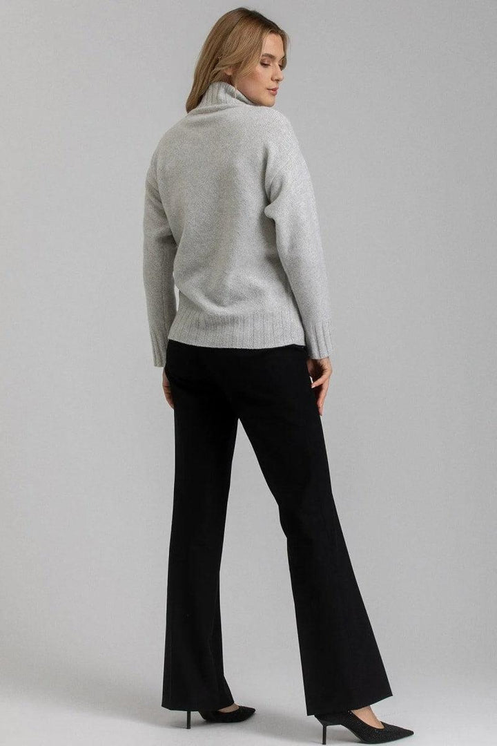 WILLIAM Flared Leg Maternity Pants - Black