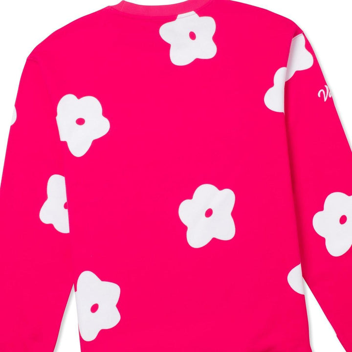 Flower Patch Crewneck Sweatshirt - Fuchsia