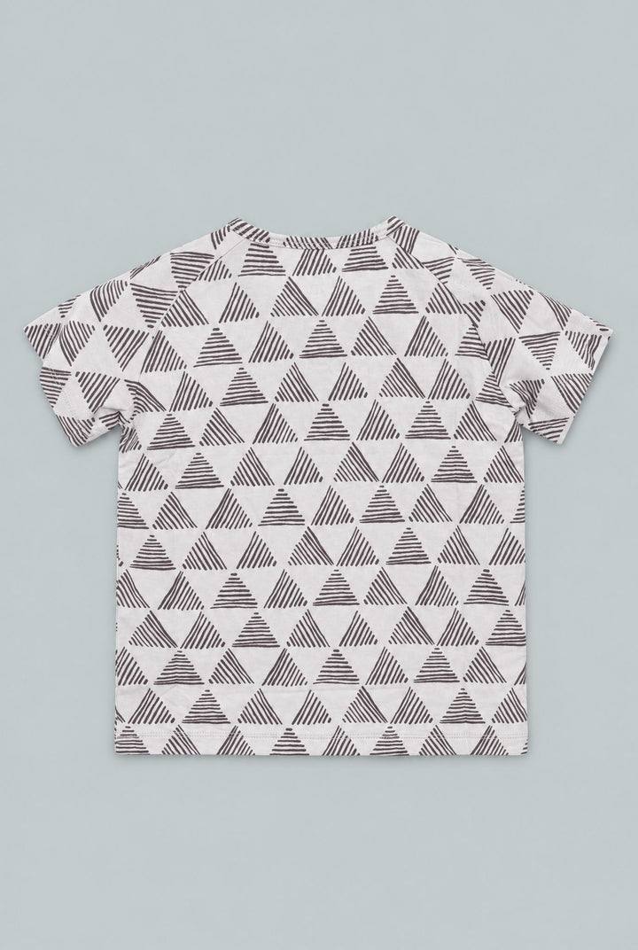Raglan Henley Short Sleeve - Geo Triangle