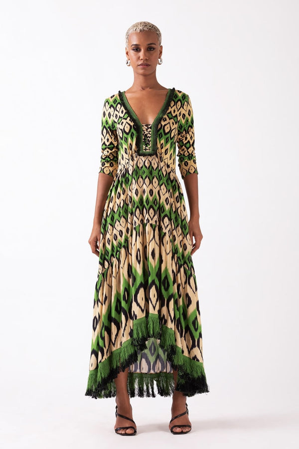 Kiara Midi Dress - Green