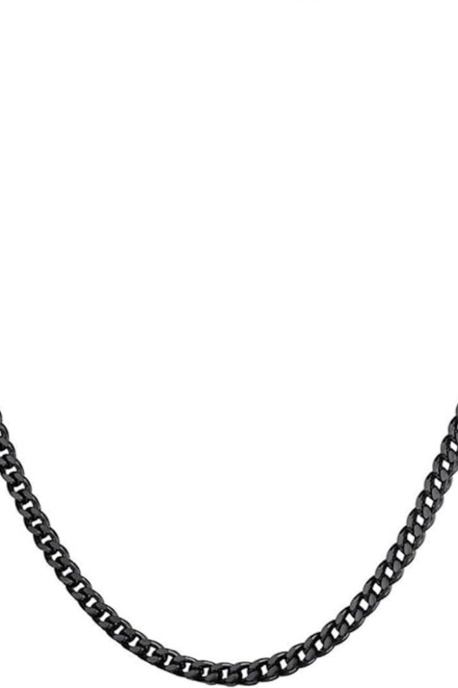 Black Plated Chain Link Classic Necklace - FINAL SALE - One Size - necklace - kids