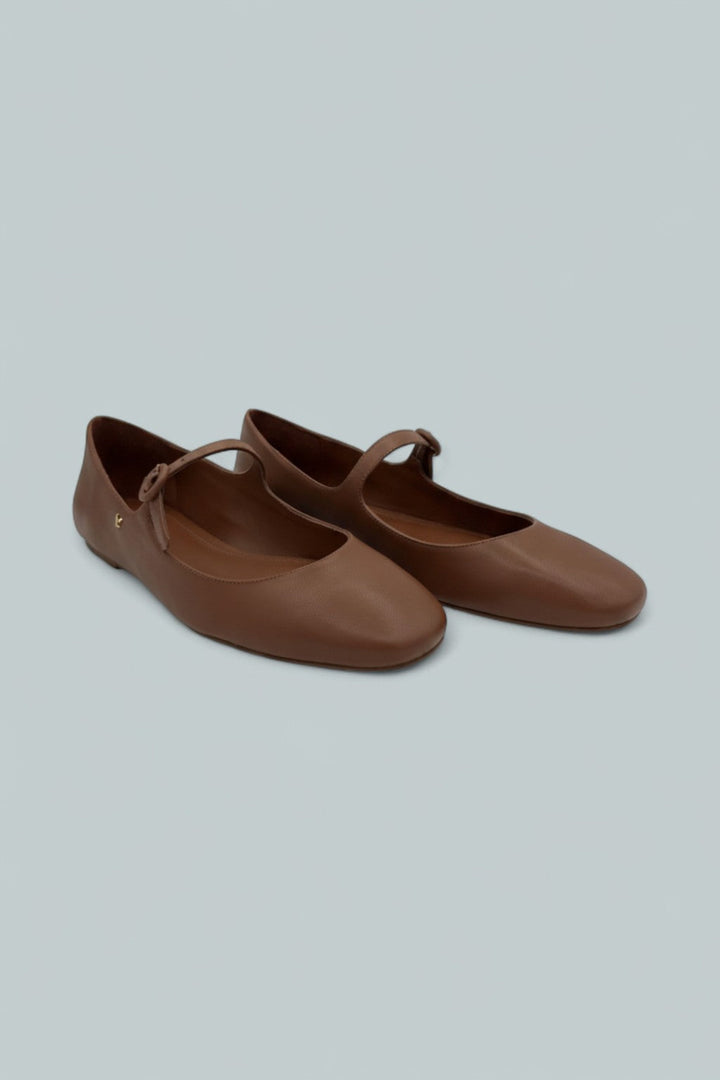 Blair Ballet Flats - Caramel - 10 - Mary Jane