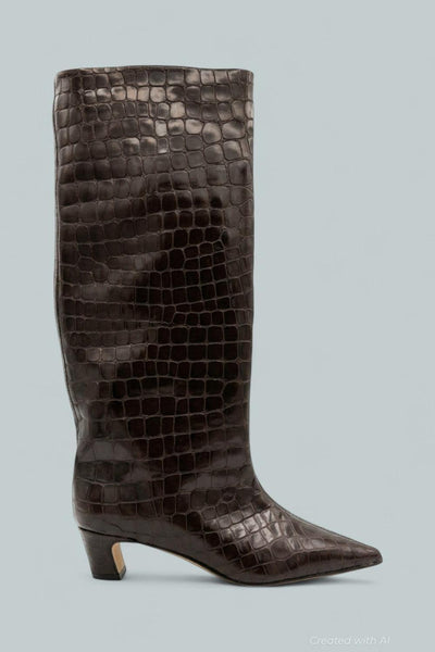 Blaze Boots Exclusive - Brown Croc - 8 - Boots
