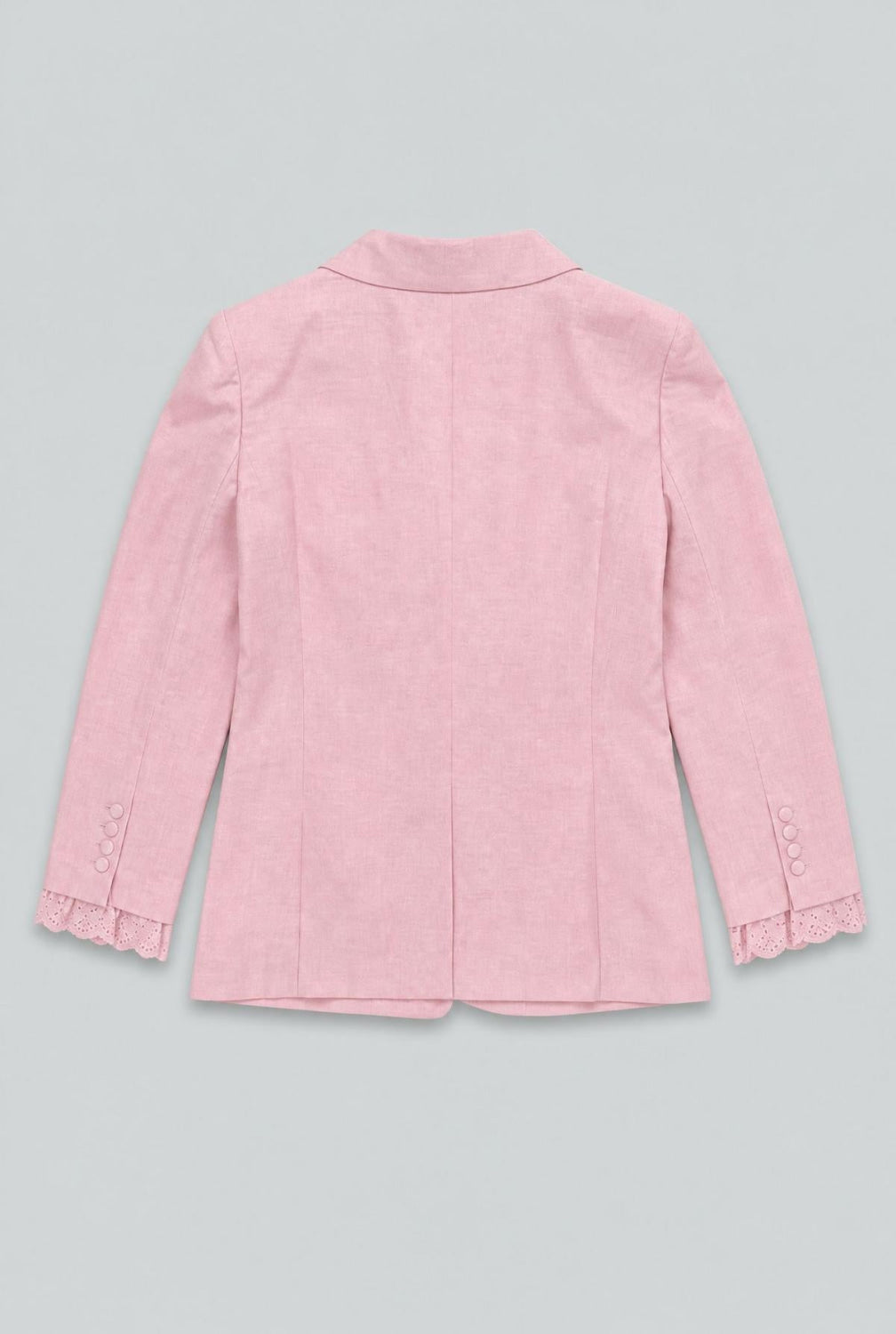 Blazer With Eyelet Cuffs - Pink - Blazer