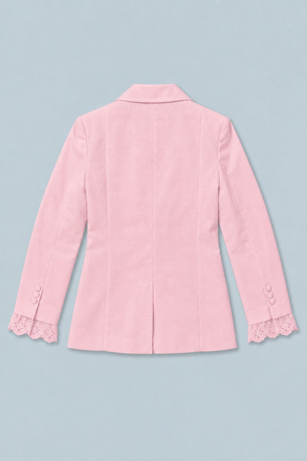 Blazer With Eyelet Cuffs - Pink - Blazer