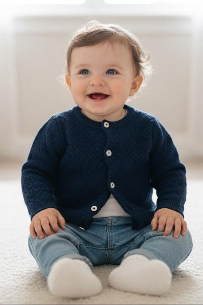 Blette Cardigan - Dark Blue - Cardigan