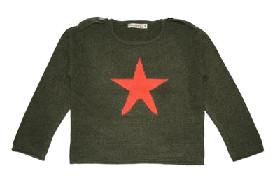 Bleuet Sweater - Olive - 2Y - Sweater
