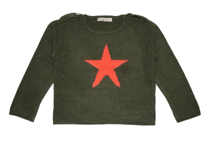 Bleuet Sweater - Olive - 2Y - Sweater
