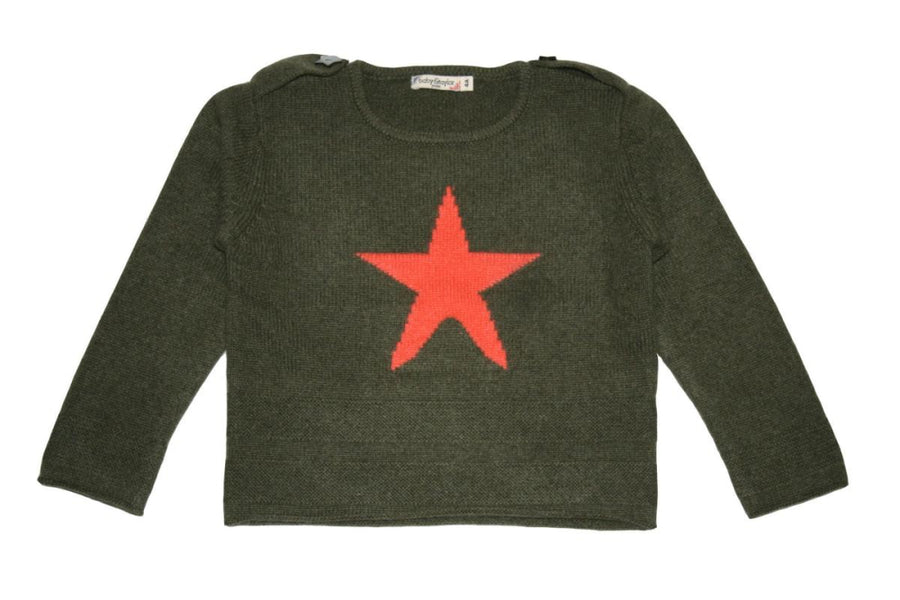 Bleuet Sweater - Olive - 2Y - Sweater