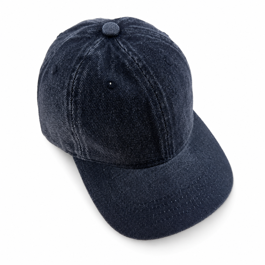 Vintage Wash Denim Baseball Cap for Older Kids