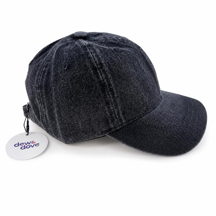 Vintage Wash Denim Baseball Cap for Older Kids