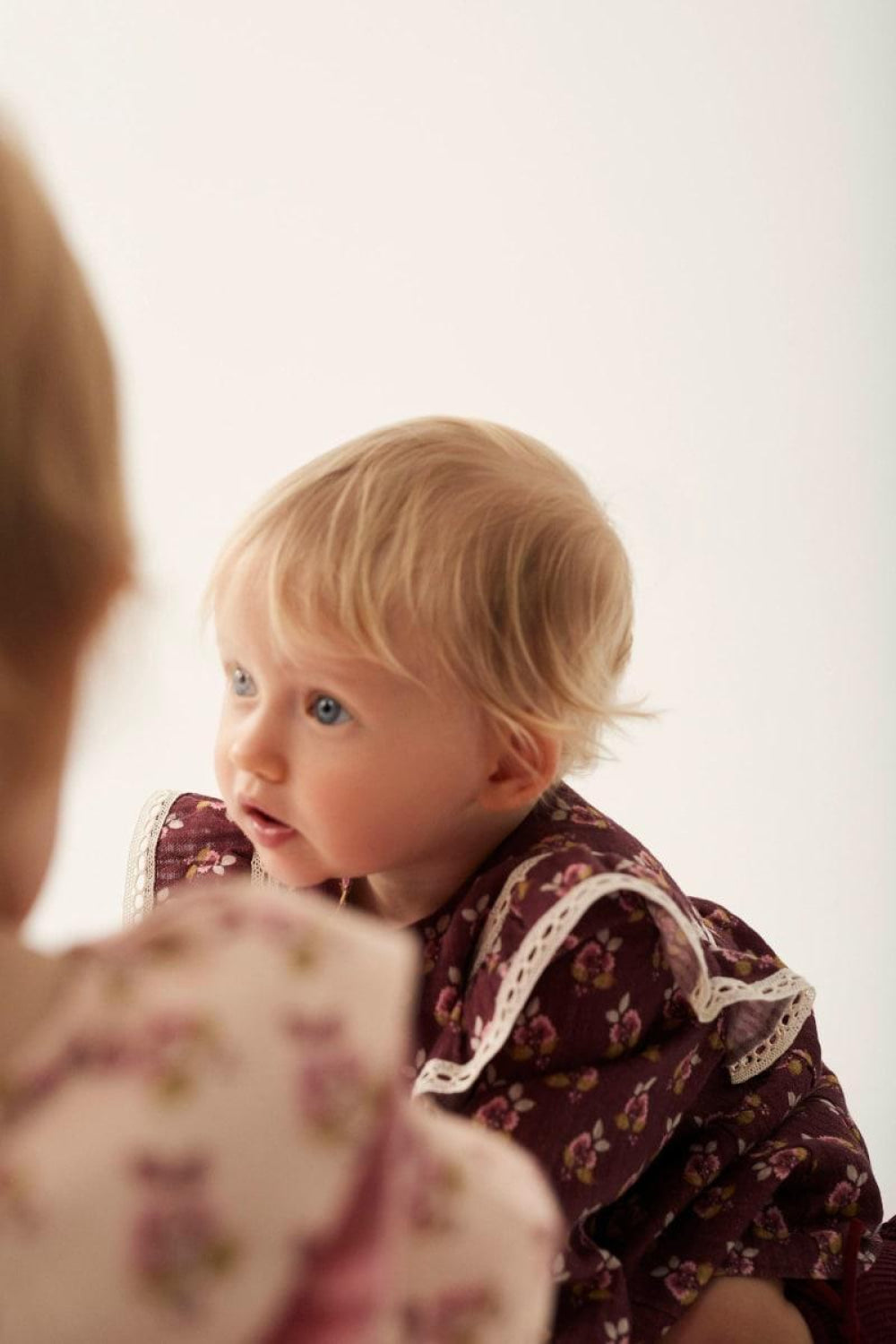 Bloom Textured Baby Dress Burgundy - Dresses
