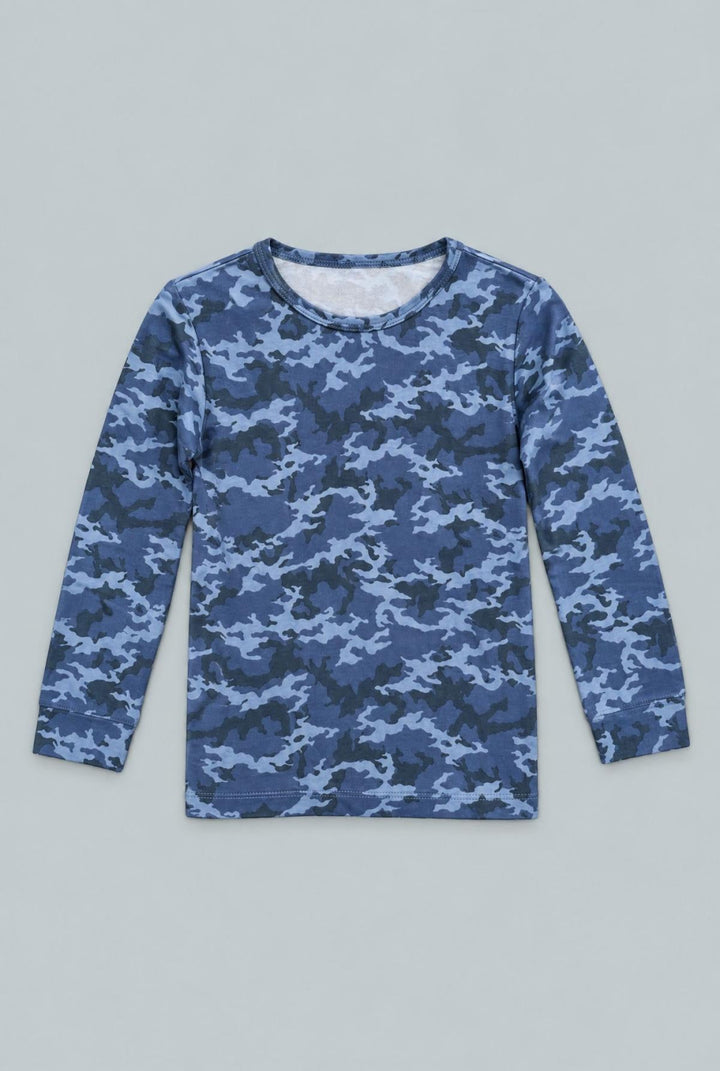 Blue Camouflage Big Kid Pajama - Captain Mitchell - Pajamas