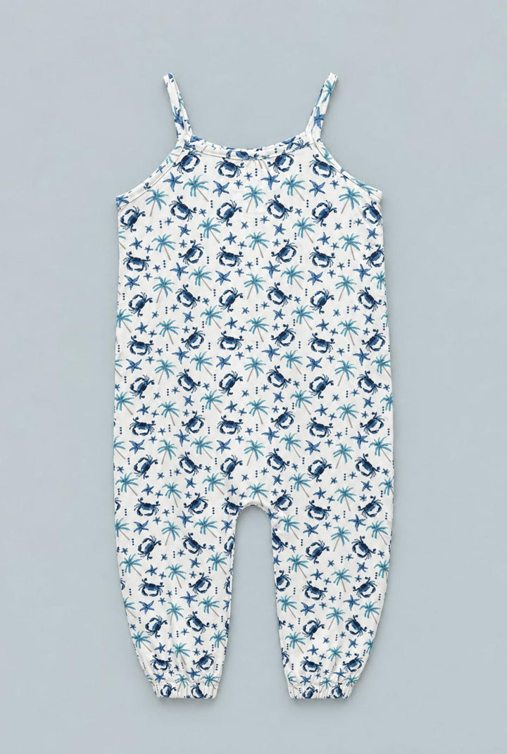 Blue Crabs Tank Pant Romper - Beach Days - Romper